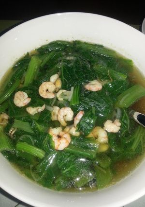 Hình của món Canh cải nấu tôm.