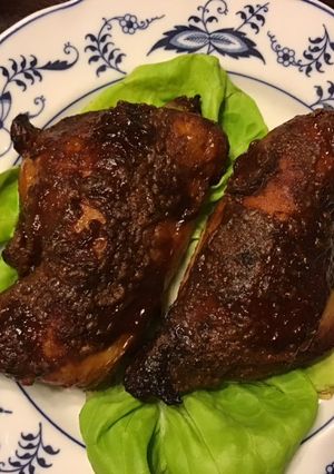 A picture of California Farm Airfryer Smoked Chicken Leg Quarters.
