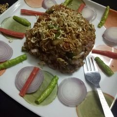 A picture of Maggi bhel.