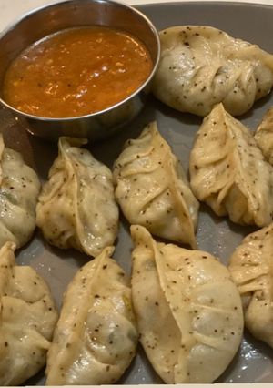 A picture of Veg steam momos.