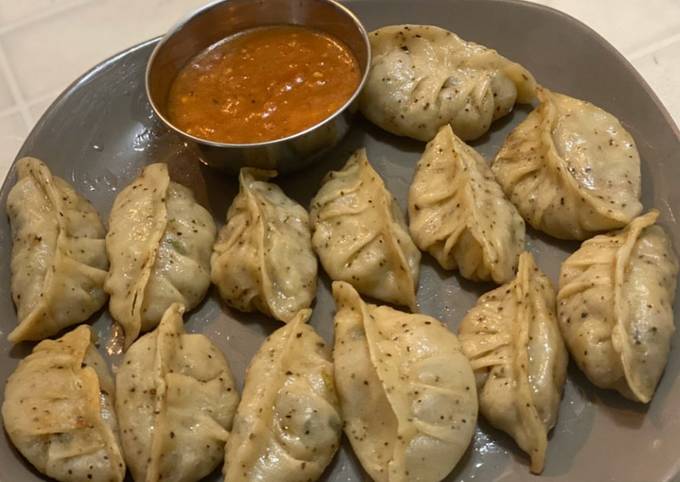 Veg steam momos