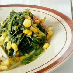 A picture of Sayur bayam jagung bening.