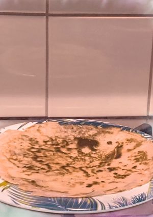 A picture of A pancake recipe.