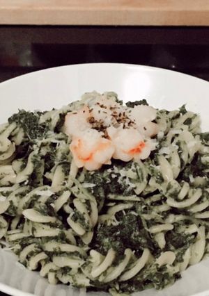Foto resep Fusilli dengan Pesto Bayam
