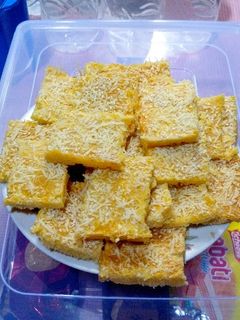 Foto resep Lekker Holland Topping Keju n Wijen NO MIXER