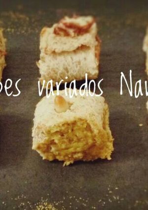 Una foto de 🎄Canapés Salados Navideños
