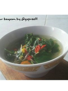 Foto resep Sayur Bayam Bening
