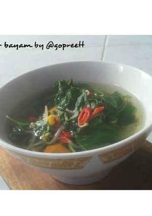 Foto resep Sayur Bayam Bening