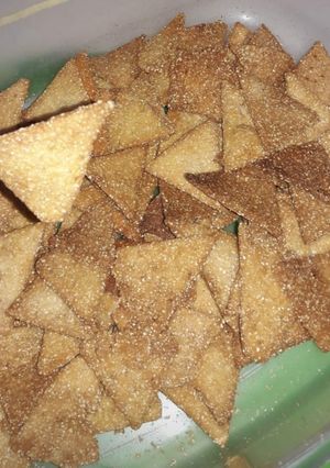 Una foto de Nachos caseros!😋