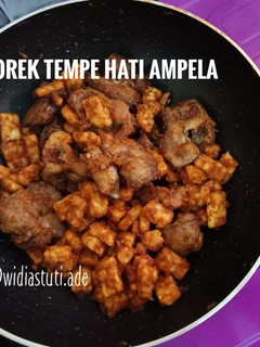 Foto resep Orek tempe hati ampela
