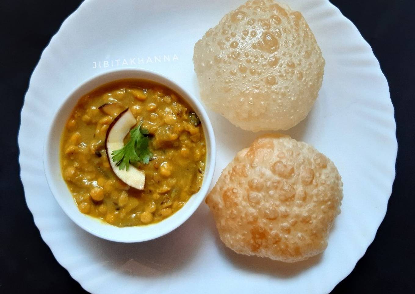 Louki aur Chane Dal ki Sabzi / Lau diye Cholar Dal