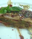 Coca quemada de foie-gras de rape escabechado 