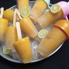 Peach Popsicles 🍑 A picture of Peach Popsicles 🍑.