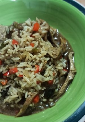 Una foto de Arroz con gírgolas 🍄