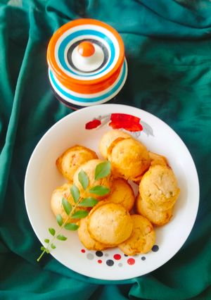 A picture of MINI MASALA PANIYARAM (made from Idli Batter).