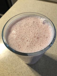 Una foto de Licuado de fresa