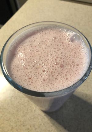 Una foto de Licuado de fresa