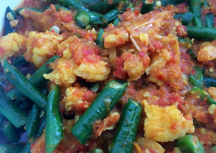 Resep Sambal udang kacang pajang, Lezat