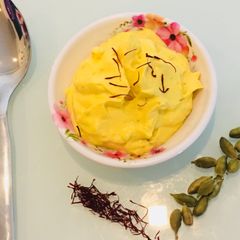 A picture of Kesar Pista Shrikhand.