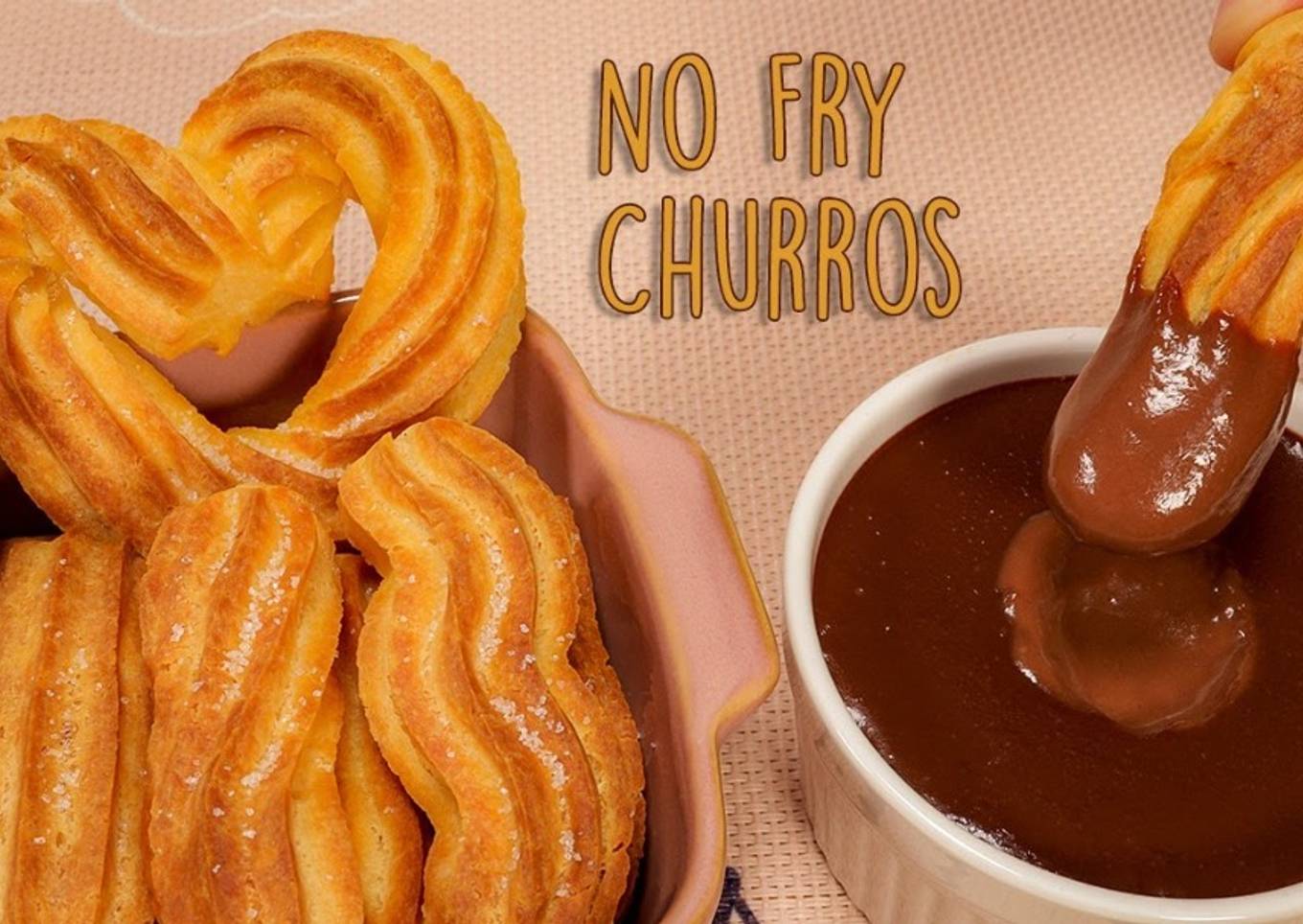 Churros & Hot Chocolate Recipe (No Fry)