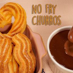 A picture of Churros & Hot Chocolate Recipe (No Fry).