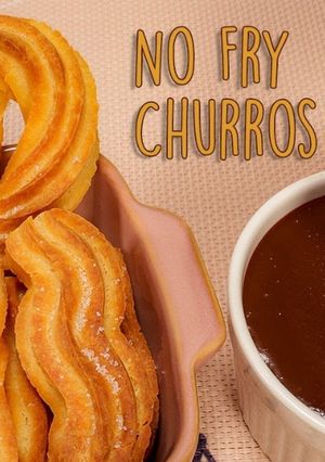 A picture of Churros & Hot Chocolate Recipe (No Fry).
