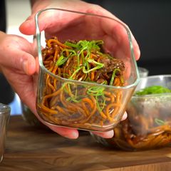 A picture of Mongolian Beef Stir Fry.