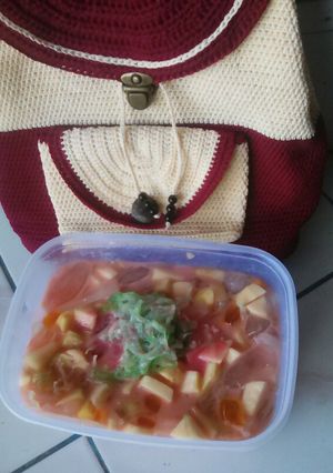 Foto resep Sub buah marjan coco pandan