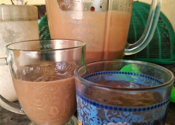 Masakan Populer Jus tape cokelat Sedap