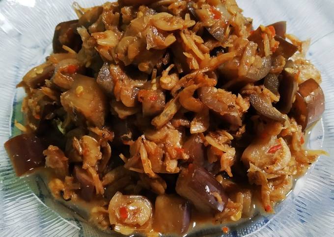 183. Oseng terong udang rebon - ala Mamah Afa