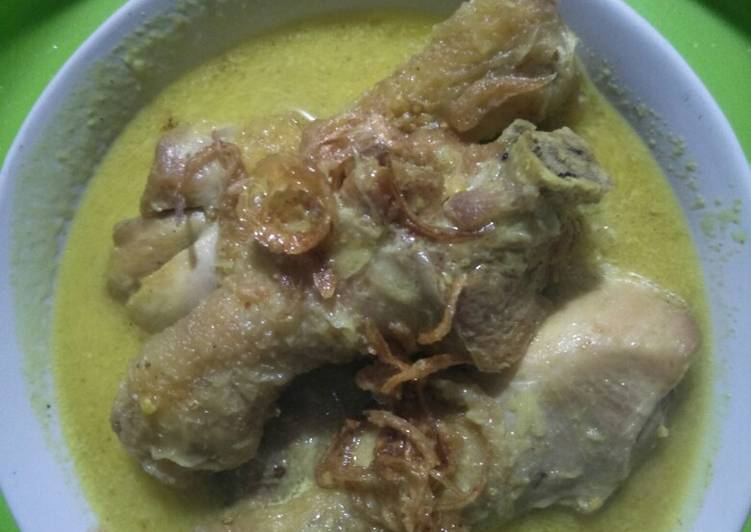 Resep Terik ayam kuah kuning yang enak