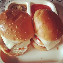 A picture of Bun Kabab recipe.