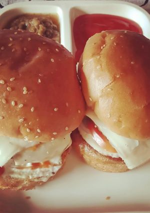 A picture of Bun Kabab recipe.