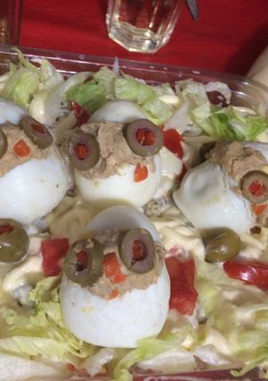 Una foto de Huevos rellenos 🐣