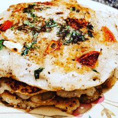 Samak Rice Sago Stuffed Uttapam A picture of Samak Rice Sago Stuffed Uttapam.