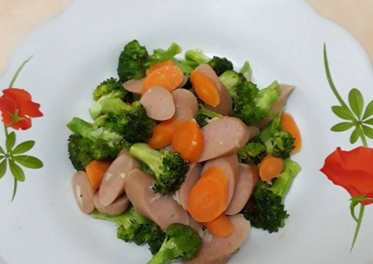 Resep Tumis Brokoli Bawang Putih (No MSG), Enak