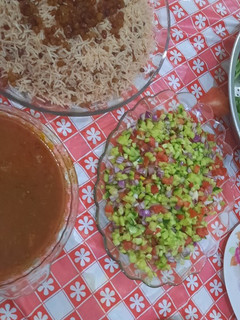 عکسی از دستور عدس پلو با خوراک گوشت