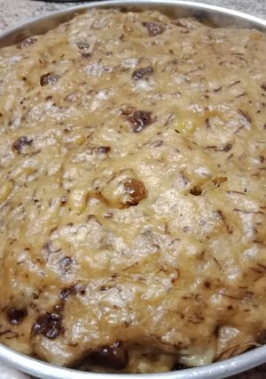 A picture of Banana and walnut cake (no mixer needed).