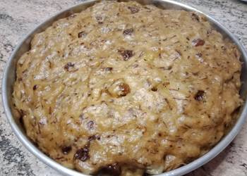 Easy Serving Recipe Banana and walnut cake no mixer needed Yummy