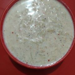A picture of Bottle gourd raita.