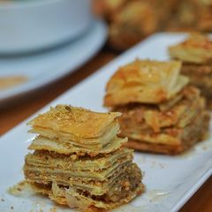 A picture of Baklava (using puff pastry).