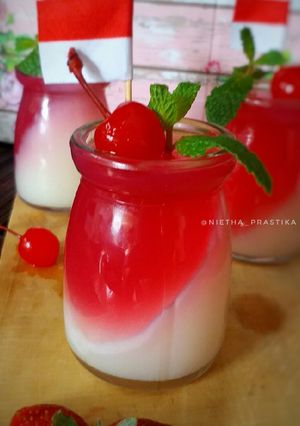 Foto resep Pudding Merah Putih