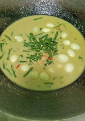 Foto resep Gulai kacang panjang telur puyuh