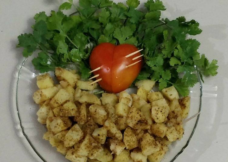 Steps to Make Homemade Aloo Chat. #fiveingredients