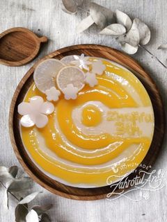 Foto resep Puding Lemon ala No-Bake Cheesecake