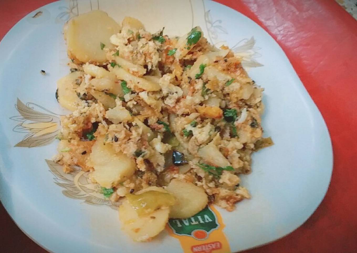 Potatoes and egg scramble