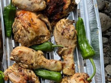 Muslo de pollo con mozataza a la parrilla