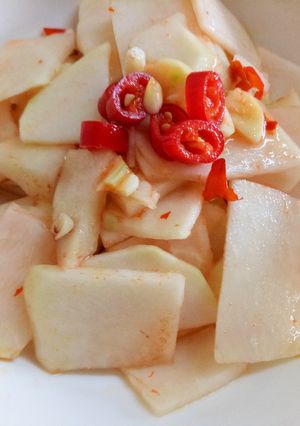涼拌大頭菜 的食譜成品照片
