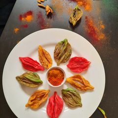 A picture of Colourful Mathri.