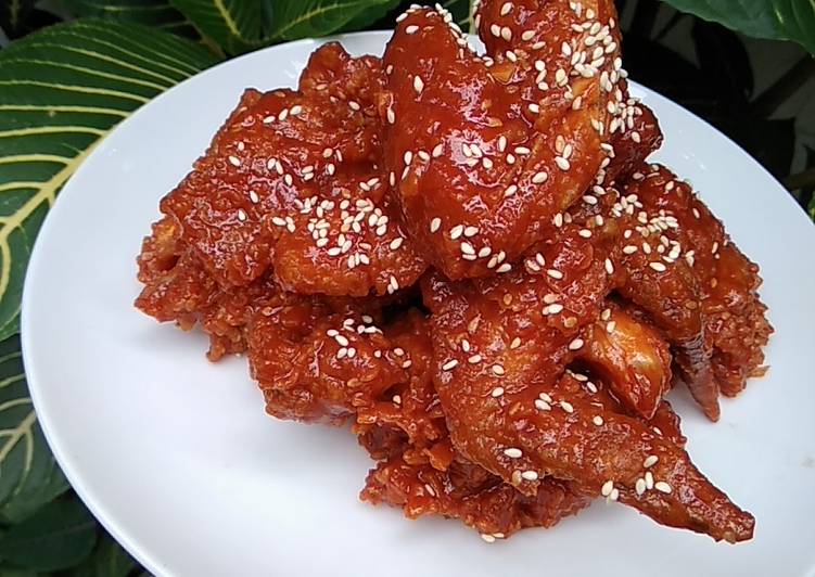 Ayam Bumbu ala korea (양념통닭)